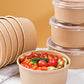 Kraft Paper Salad Bowl & Lid (300pcs)