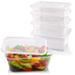 Microwave Rectangular Clear Container Lid (250pcs)