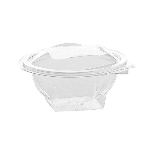 Clear Flower Salad Bowl Hinged (300pcs)