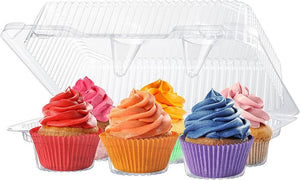 Clear Pet Plastic Tray 6 Compartment / MUFFIN Tray  250PCS