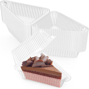 Clear Triangular Cake Container (500pcs)