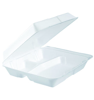 Foam Lunch Box 3 Compartment (100pcs)