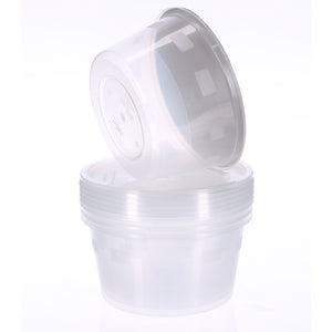 Microwave Round Clear Container & Lid (500PCS)