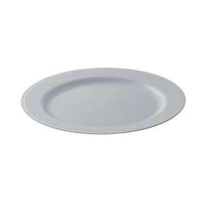 Plate Round Plastic With  Silver Ring 26cm (20pcs*10pkt)