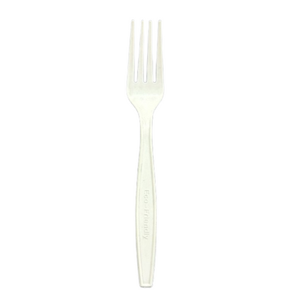 Bio Fork White - Plastic (1000pcs)