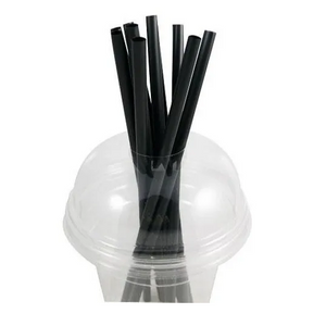 Straws Unwrap Black 8MM (250pcs*40pkt)