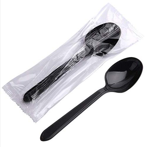 Black MD Spoon Individually Wrap (500pcs)