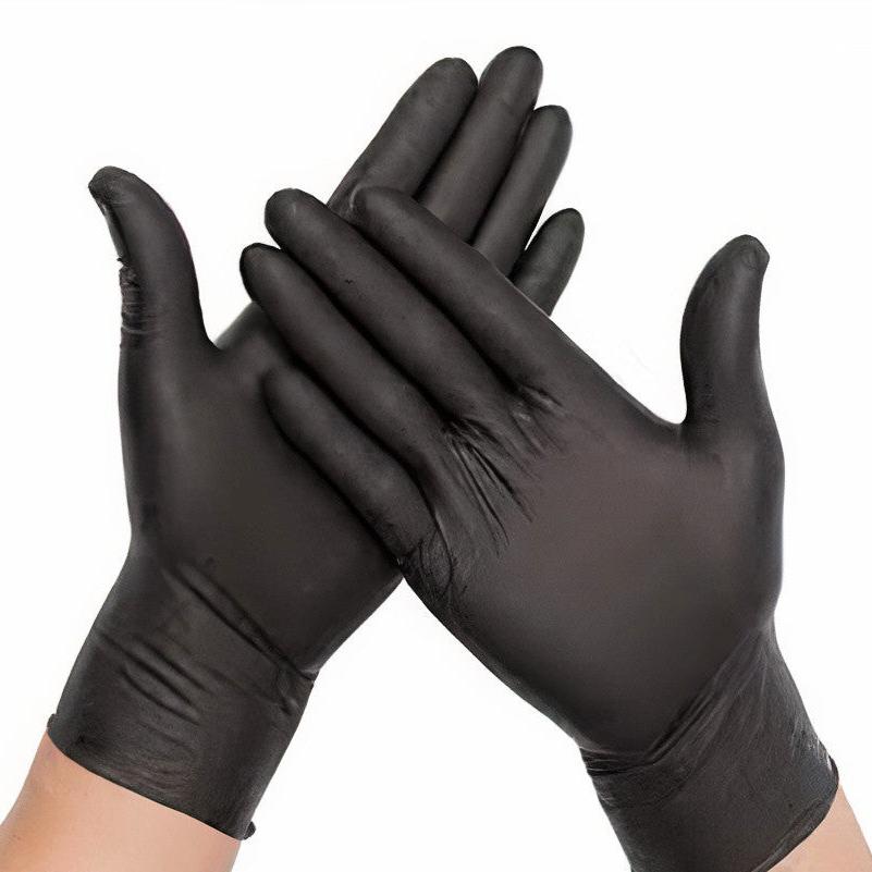 Black Vinyl Gloves Powder Free (100pcs*10pkt)