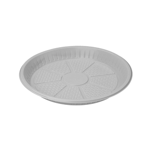 Plate Round Plastic , White