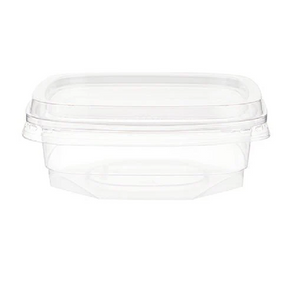 Deli Crystal Square Container & Lid (500pcs)