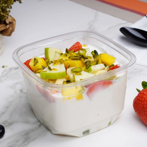 Deli Crystal Square Container & Lid (500pcs)