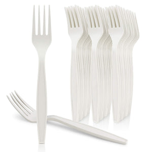 Bio Fork White - Plastic (1000pcs)