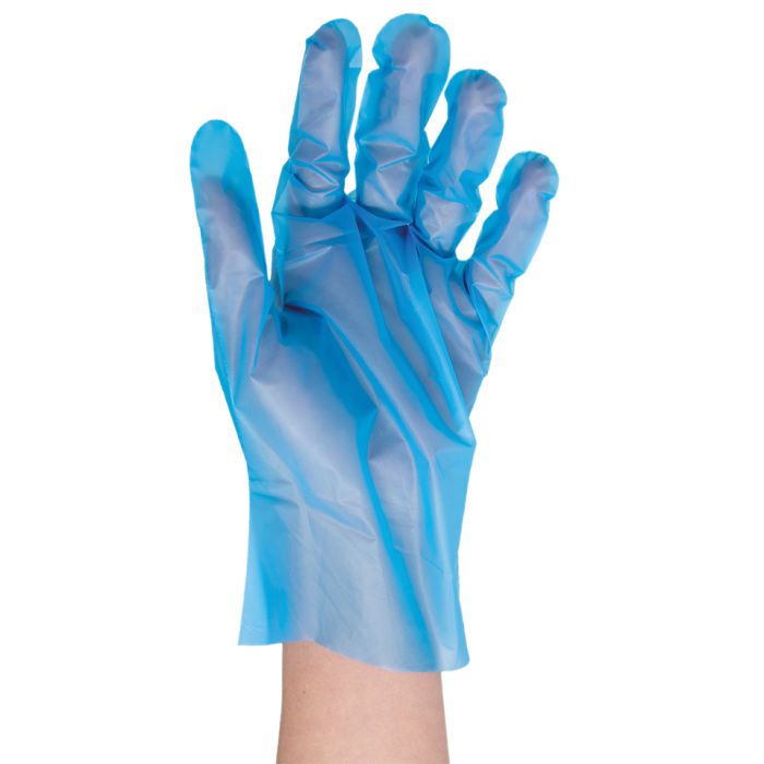 TPE Gloves BLUE (Pack of 100 Pcs)