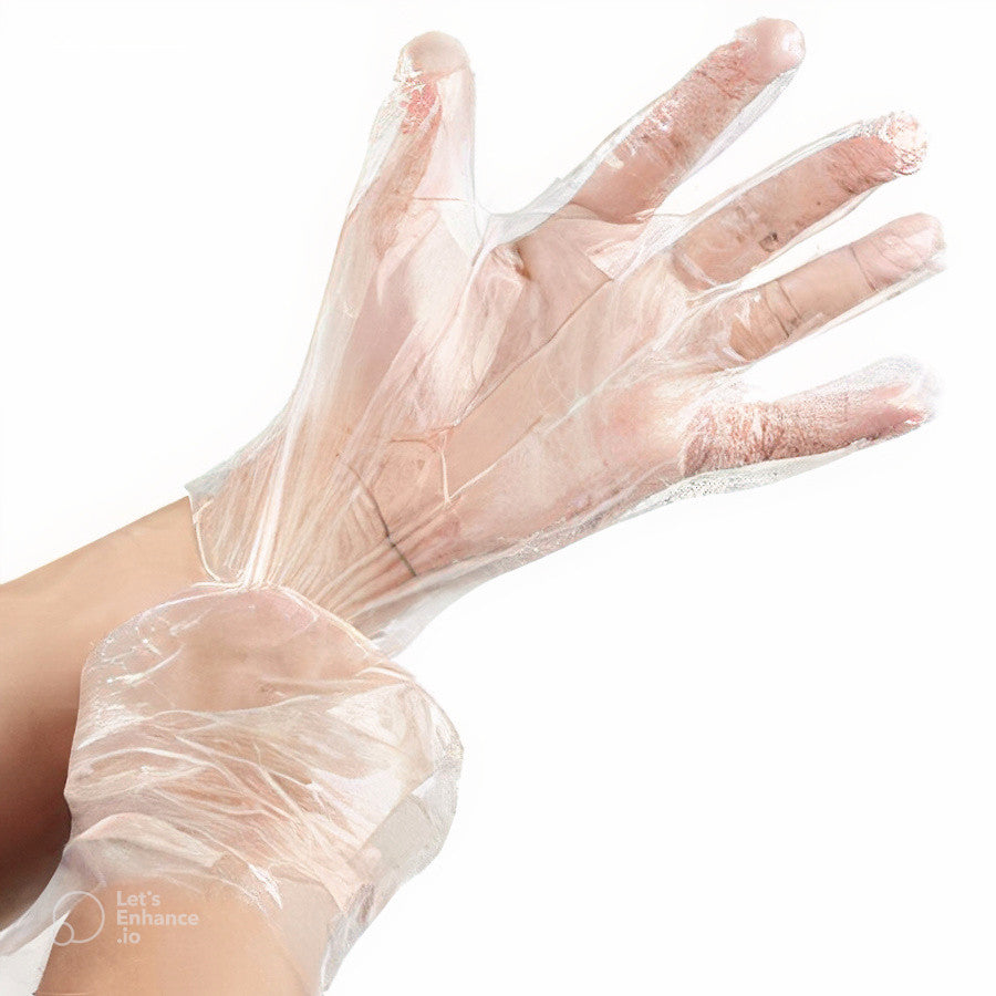 HDPE Gloves Transparent (100 Pcs)