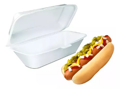 Foam Hotdog Box 9" (250 Pcs)