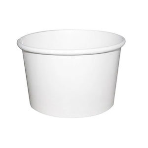 Ice Cream Paper Cup 8OZ/250ML - WHITE - (1000pcs)