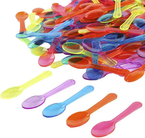 ICE CREAM SPOONS MULTI COLORED 500PCS*20PKT