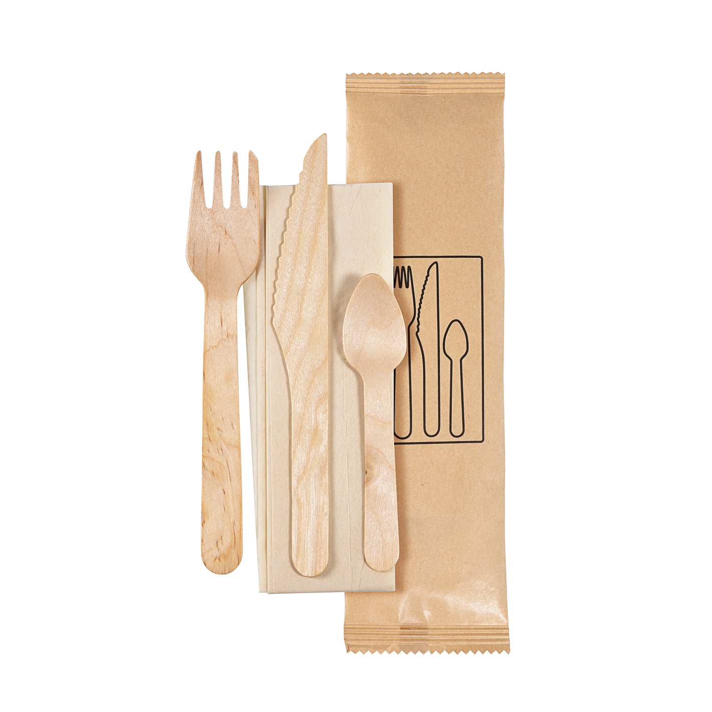 Wooden Cutlery Kit (500sets)