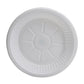 Plate Round Plastic , White