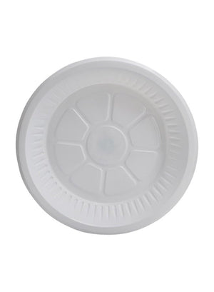 Plate Round Plastic , White