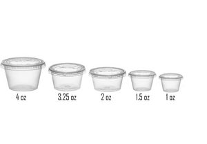 Portion Cup Clear & Lid (2000pcs)