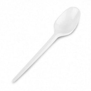 Spoon Plastic White (50pcs*40pkt)