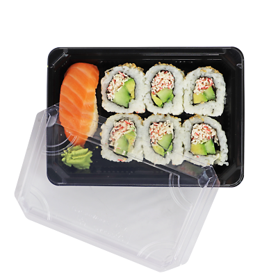 Sushi Container Black Base 18.8*13.2*4cm (500pcs)