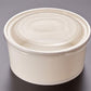 White Paper Salad Bowl & Lid (300pcs)