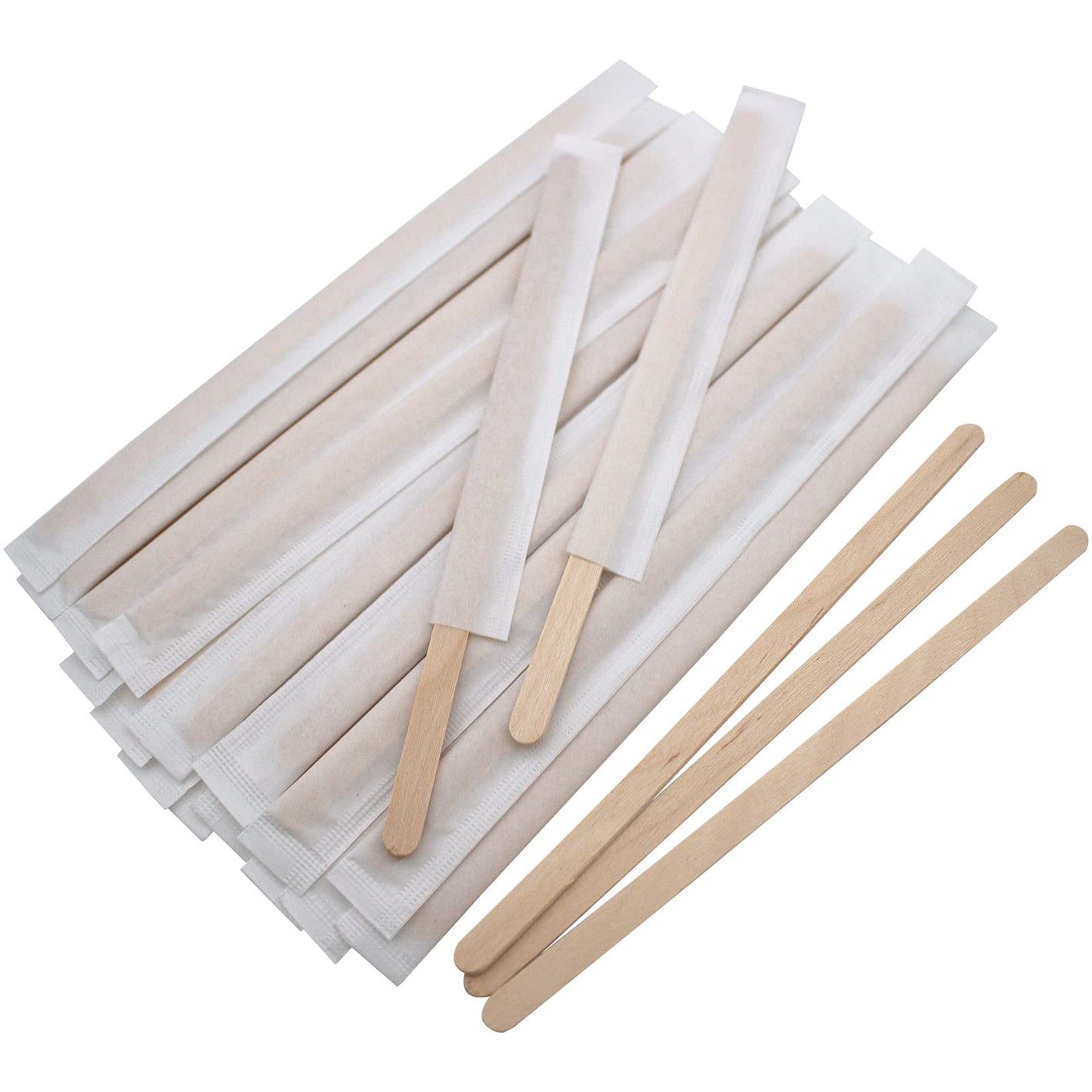 Wooden Stirrers Coffee 14CM, Individually Wrapped (1000pcs*10pkt)