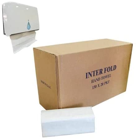 Interfold Tissue Paper (Box of 20 packets x 150 Sheets)