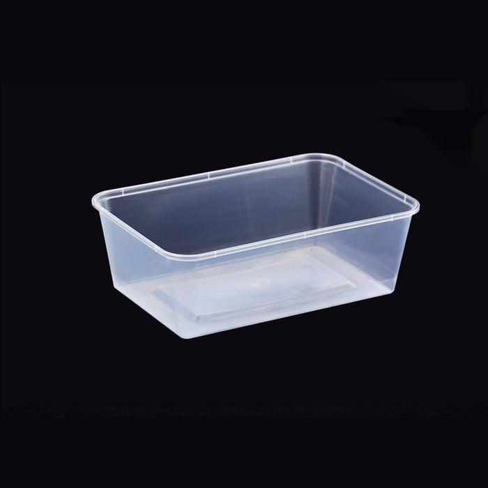 Microwavable Rectangular Clear Container 500 Pieces