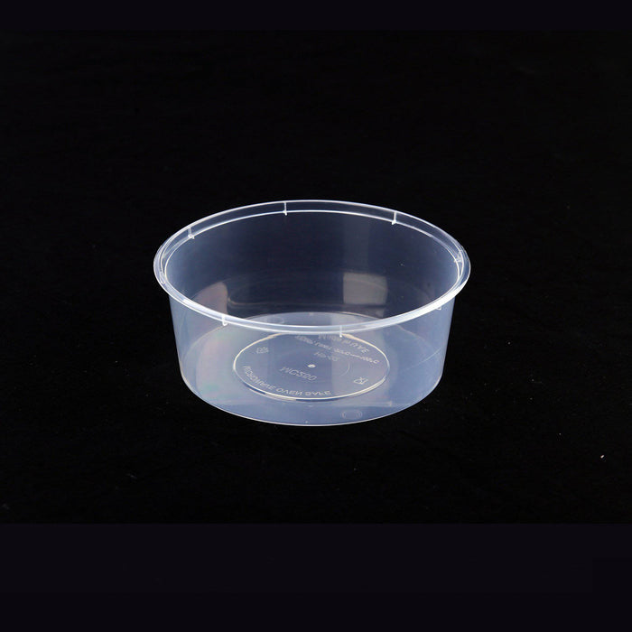 Microwavable Round Clear Container 500 Pieces