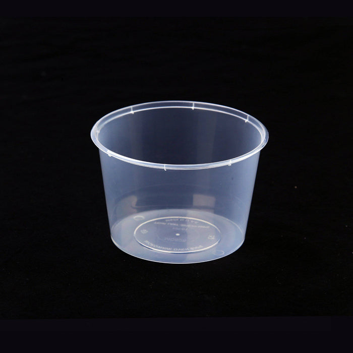 Microwavable Round Clear Container 500 Pieces