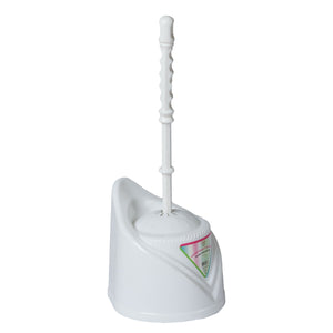 Toilet Brush & Base Plastic White